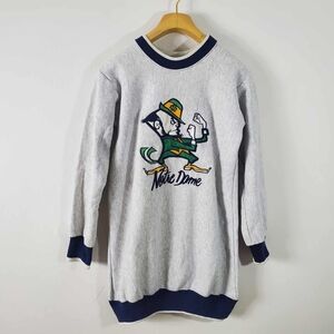 Vintage 90s Notre Dame CrewNeck SweatShirt Made In USA